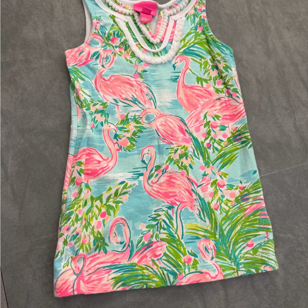 Lilly Pulitzer Pink and Green Patterned Dress